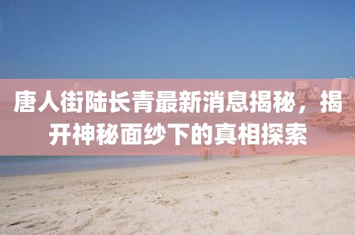 唐人街陸長青最新消息揭秘，揭開神秘面紗下的真相探索
