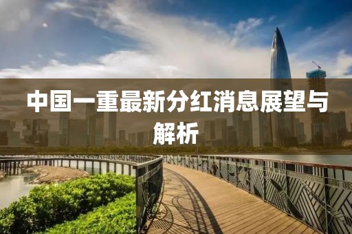 中國一重最新分紅消息展望與解析