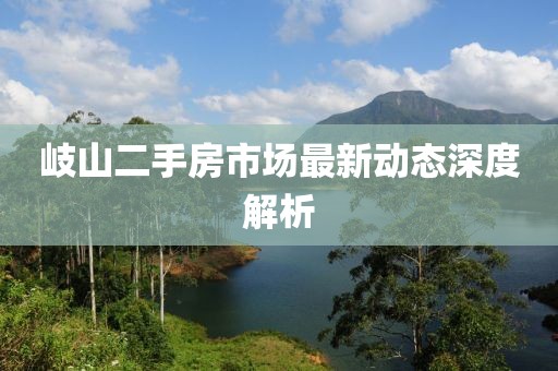 岐山二手房市場最新動態(tài)深度解析