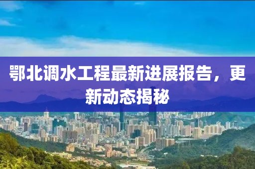 鄂北調(diào)水工程最新進展報告，更新動態(tài)揭秘