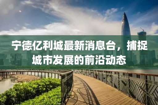 寧德億利城最新消息臺(tái)，捕捉城市發(fā)展的前沿動(dòng)態(tài)