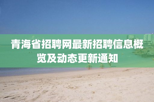 青海省招聘網(wǎng)最新招聘信息概覽及動態(tài)更新通知