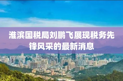 淮濱國稅局劉鵬飛展現(xiàn)稅務先鋒風采的最新消息