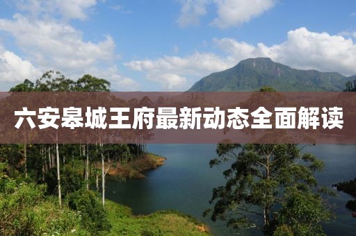 六安皋城王府最新動(dòng)態(tài)全面解讀
