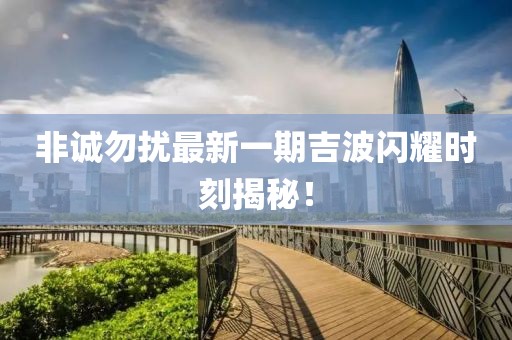 非誠勿擾最新一期吉波閃耀時刻揭秘！