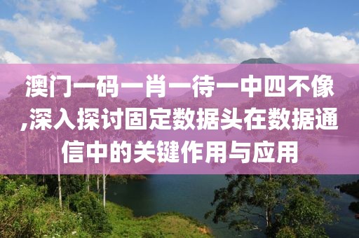 澳門一碼一肖一待一中四不像,深入探討固定數(shù)據(jù)頭在數(shù)據(jù)通信中的關(guān)鍵作用與應(yīng)用