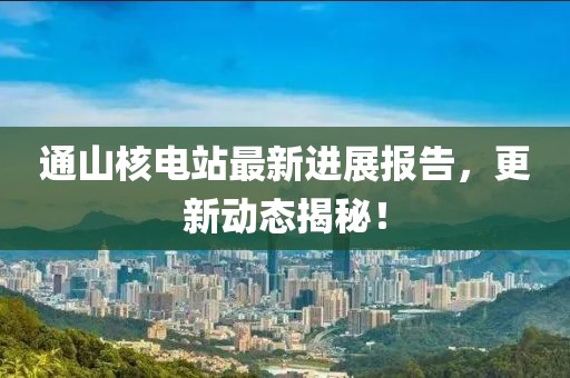 通山核電站最新進(jìn)展報(bào)告，更新動(dòng)態(tài)揭秘！