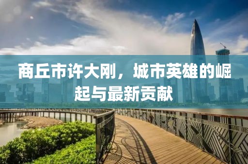 商丘市許大剛，城市英雄的崛起與最新貢獻