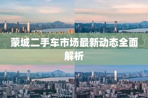 蒙城二手車市場最新動態(tài)全面解析