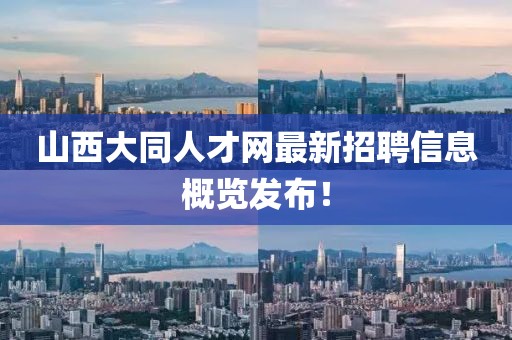 山西大同人才網(wǎng)最新招聘信息概覽發(fā)布！