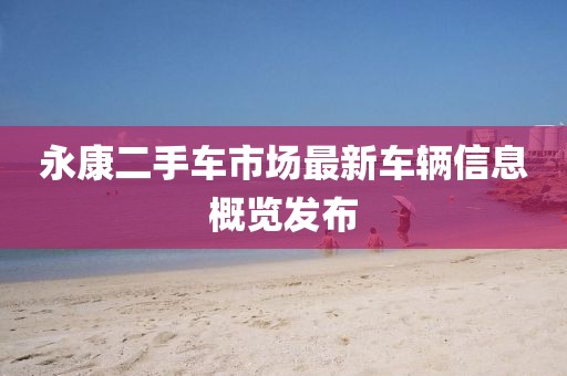 永康二手車市場最新車輛信息概覽發(fā)布