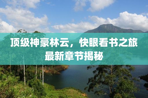 頂級(jí)神豪林云，快眼看書之旅最新章節(jié)揭秘