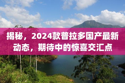 揭秘，2024款普拉多國產最新動態(tài)，期待中的驚喜交匯點