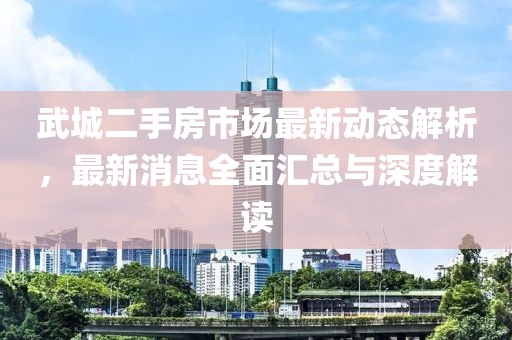 武城二手房市場最新動態(tài)解析，最新消息全面匯總與深度解讀