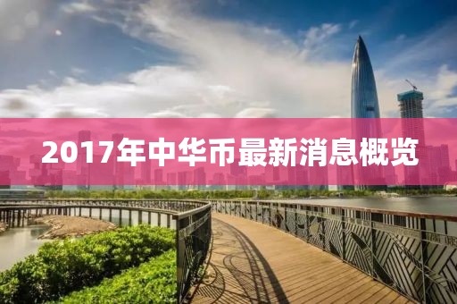 2017年中華幣最新消息概覽