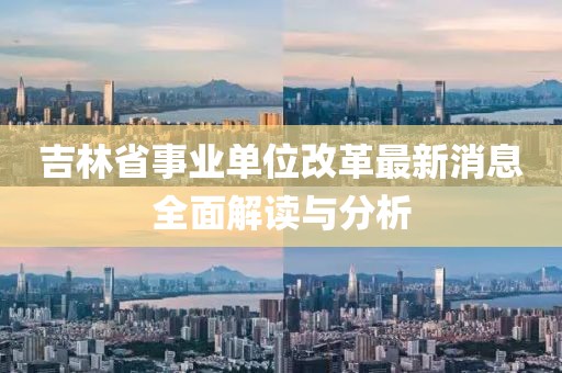 吉林省事業(yè)單位改革最新消息全面解讀與分析