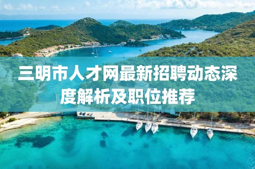 三明市人才網(wǎng)最新招聘動(dòng)態(tài)深度解析及職位推薦