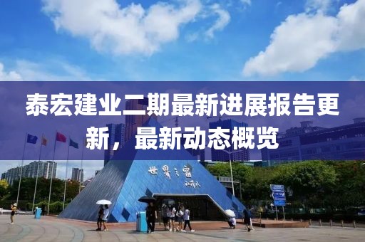 泰宏建業(yè)二期最新進(jìn)展報告更新，最新動態(tài)概覽