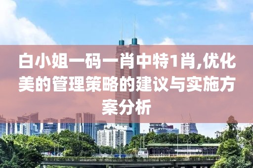 白小姐一碼一肖中特1肖,優(yōu)化美的管理策略的建議與實(shí)施方案分析