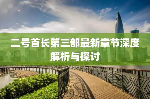 二號首長第三部最新章節(jié)深度解析與探討