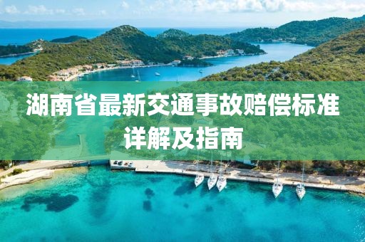 湖南省最新交通事故賠償標(biāo)準(zhǔn)詳解及指南