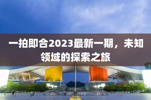 一拍即合2023最新一期，未知領(lǐng)域的探索之旅