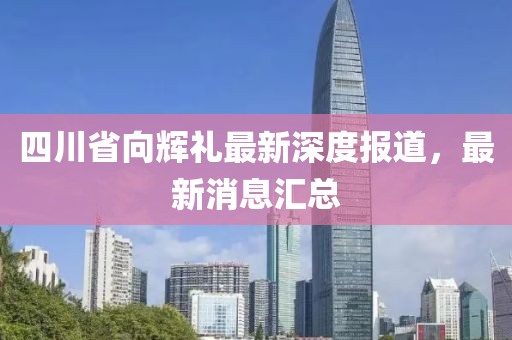 四川省向輝禮最新深度報(bào)道，最新消息匯總