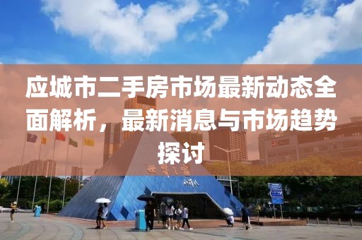 應(yīng)城市二手房市場(chǎng)最新動(dòng)態(tài)全面解析，最新消息與市場(chǎng)趨勢(shì)探討