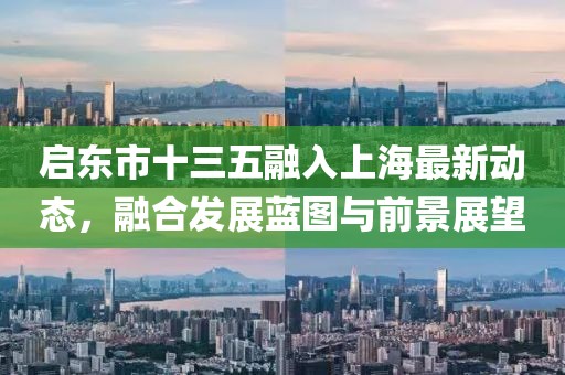 啟東市十三五融入上海最新動態(tài)，融合發(fā)展藍(lán)圖與前景展望