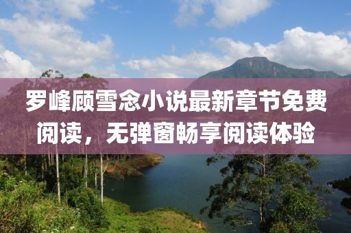 羅峰顧雪念小說最新章節(jié)免費(fèi)閱讀，無彈窗暢享閱讀體驗(yàn)
