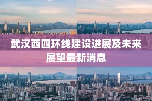 武漢西四環(huán)線建設(shè)進(jìn)展及未來展望最新消息
