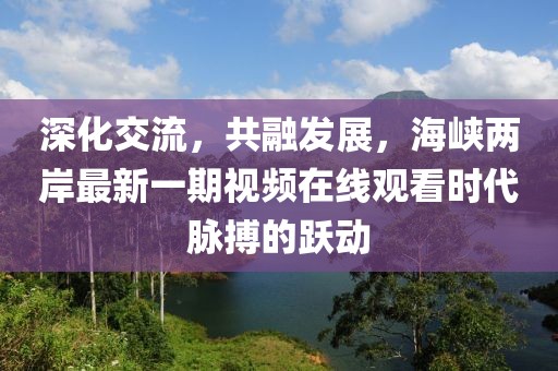 深化交流，共融發(fā)展，海峽兩岸最新一期視頻在線觀看時(shí)代脈搏的躍動(dòng)