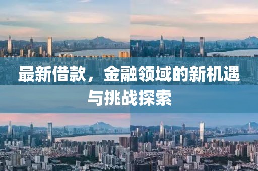 最新借款，金融領(lǐng)域的新機(jī)遇與挑戰(zhàn)探索