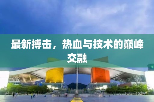 最新搏擊，熱血與技術(shù)的巔峰交融