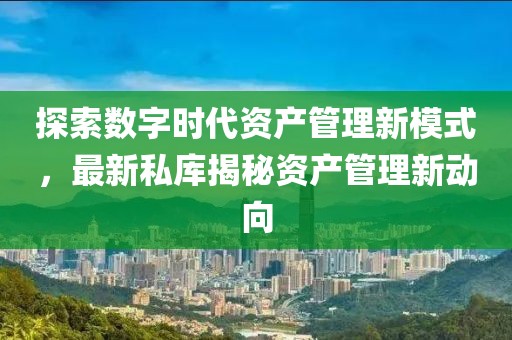 探索數(shù)字時代資產(chǎn)管理新模式，最新私庫揭秘資產(chǎn)管理新動向