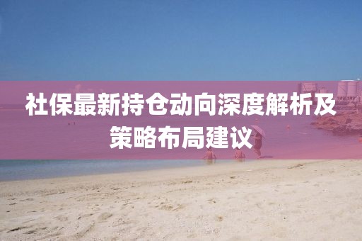 社保最新持倉動向深度解析及策略布局建議