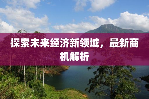 探索未來(lái)經(jīng)濟(jì)新領(lǐng)域，最新商機(jī)解析
