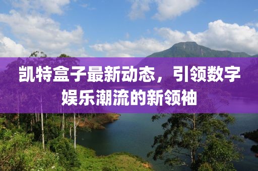凱特盒子最新動(dòng)態(tài)，引領(lǐng)數(shù)字娛樂(lè)潮流的新領(lǐng)袖