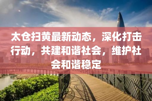 太倉掃黃最新動(dòng)態(tài)，深化打擊行動(dòng)，共建和諧社會(huì)，維護(hù)社會(huì)和諧穩(wěn)定