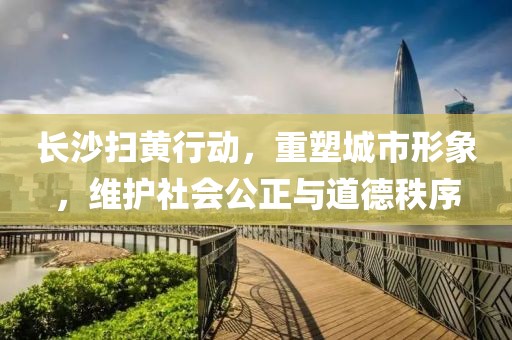 長沙掃黃行動，重塑城市形象，維護社會公正與道德秩序