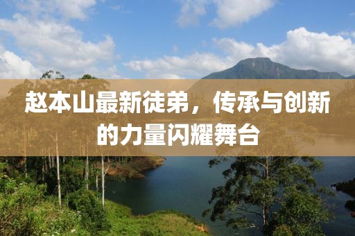 趙本山最新徒弟，傳承與創(chuàng)新的力量閃耀舞臺