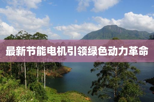 最新節(jié)能電機(jī)引領(lǐng)綠色動(dòng)力革命