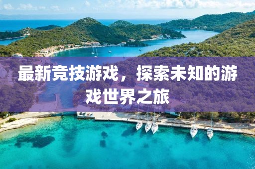 最新競技游戲，探索未知的游戲世界之旅