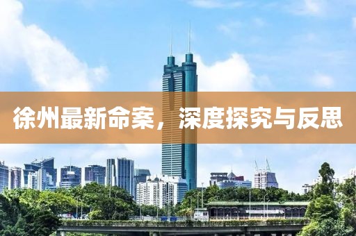 徐州最新命案，深度探究與反思