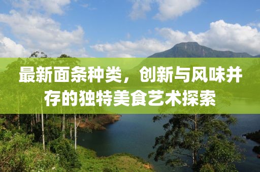 最新面條種類，創(chuàng)新與風味并存的獨特美食藝術(shù)探索