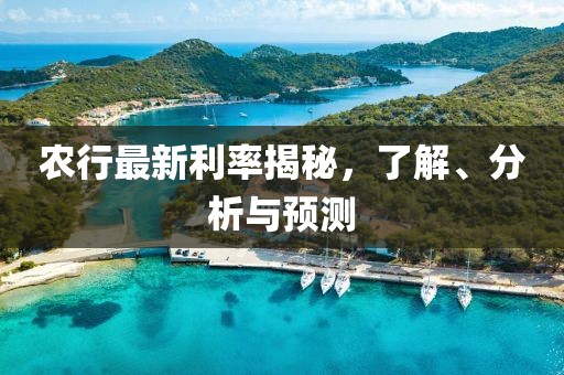 農(nóng)行最新利率揭秘，了解、分析與預(yù)測