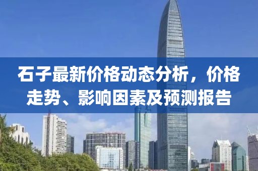 石子最新價格動態(tài)分析，價格走勢、影響因素及預(yù)測報告