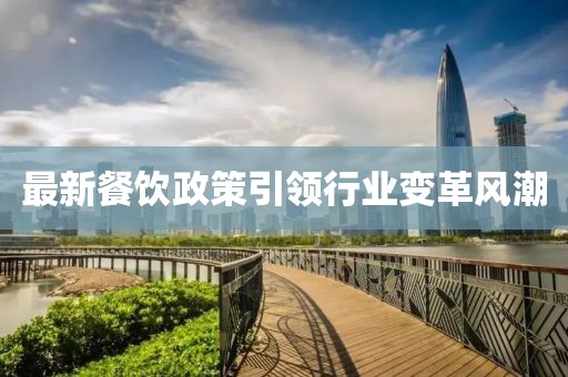最新餐飲政策引領(lǐng)行業(yè)變革風(fēng)潮