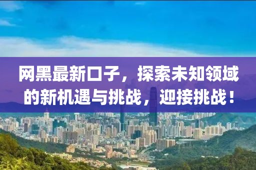 網(wǎng)黑最新口子，探索未知領(lǐng)域的新機(jī)遇與挑戰(zhàn)，迎接挑戰(zhàn)！