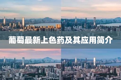 葡萄最新上色藥及其應(yīng)用簡介